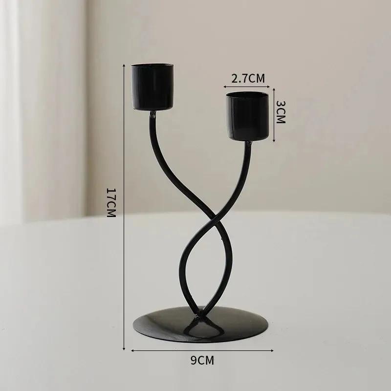 Candlestick Crafts Simple Nordic Desk Candle Ornament Candle Holder for Dining Room Decor Thanksgiving Wedding Festivals Gift