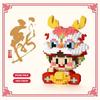 Awakening Cute Cartoon Lion Dragon Assembled Building Blocks Children Puzzle Toy