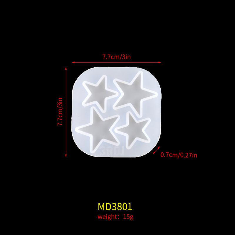 Star Sun Moon Silicone Resin Molds Jewelry Ornaments DIY Handmade Mold Epoxy Resin Molds