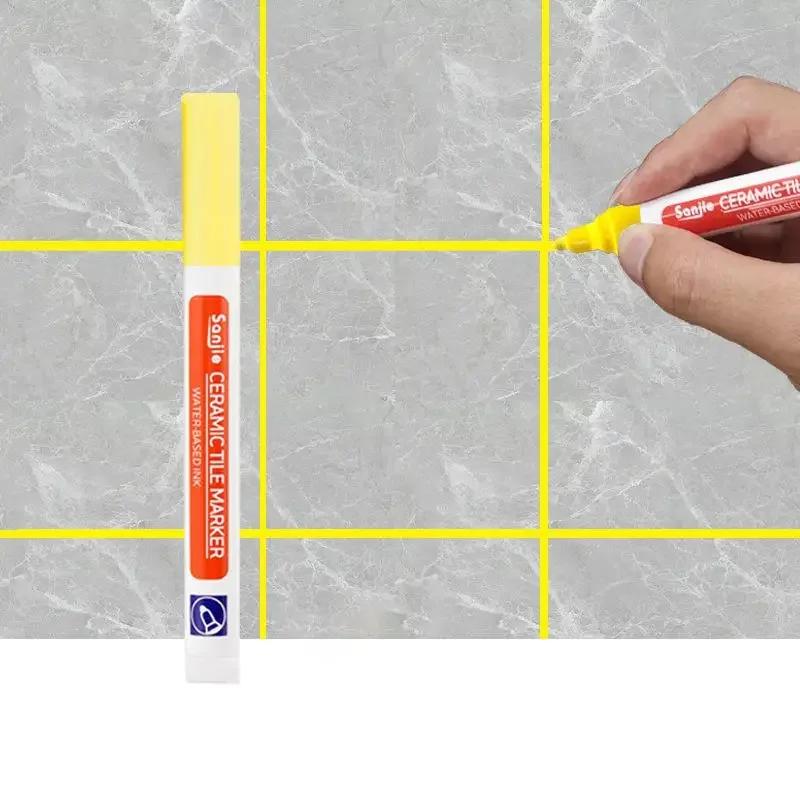 12 Farben Weiß Wasserdichter Fliesenmarker Fugenstift Wandnahtstift Für Fliesen Boden Badezimmer Dekontamination Fugenreparatur Werkzeuge