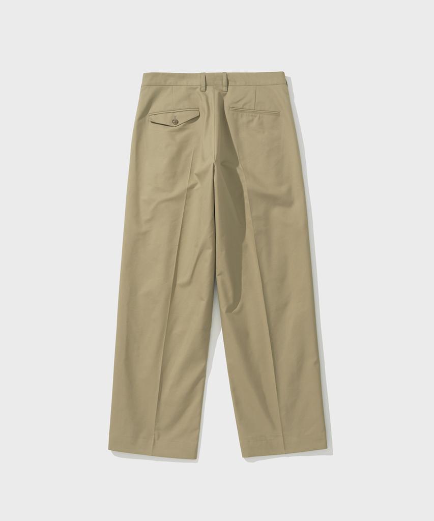SHIRTER Alex Double Pleats Chino Pants (Beige)