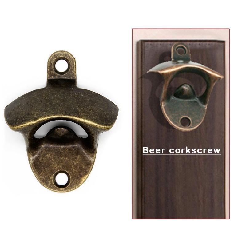 5 pieces per set of zinc alloy wall-mounted beer bottle opener with 10* screws