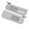 1 Pair Sun Visor 85210‑2V130‑TX Sturdy Grey Sun Shielding Visor Board with Makeup Mirror for Veloste