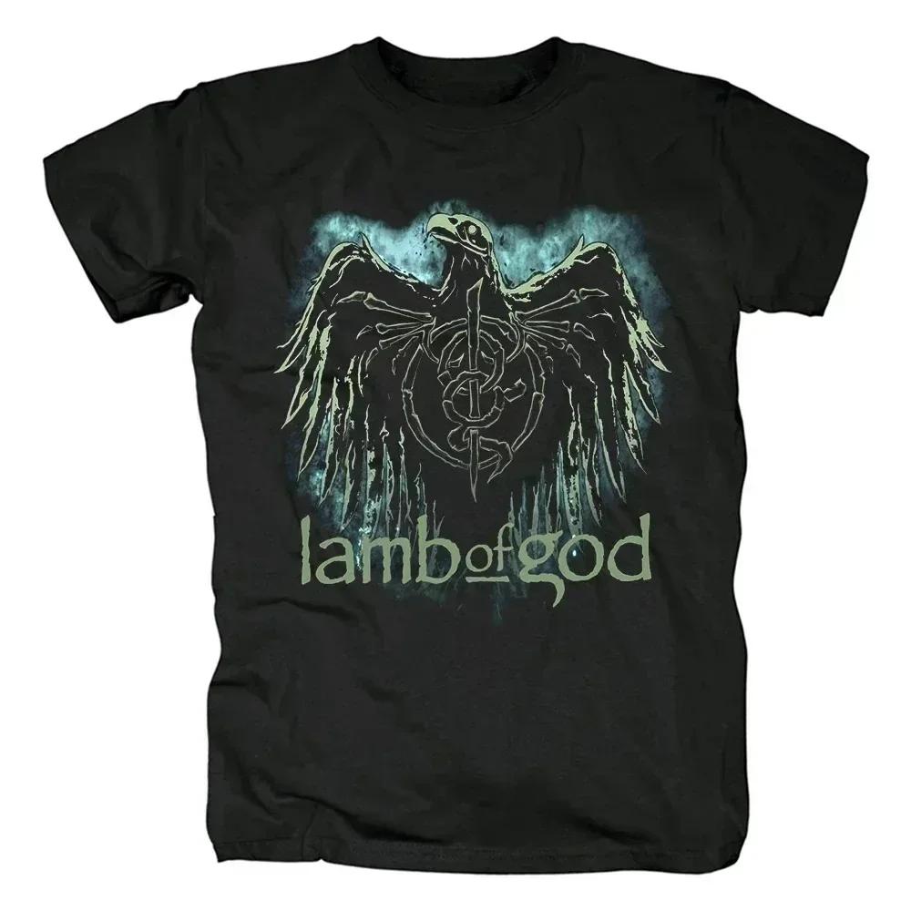 Lamb of God Heavy Mental Trička Pánská Dámská Bavlněné Tričko Léto Krátký Rukáv Grafické Tričko Harajuku Streetwear Tričko
