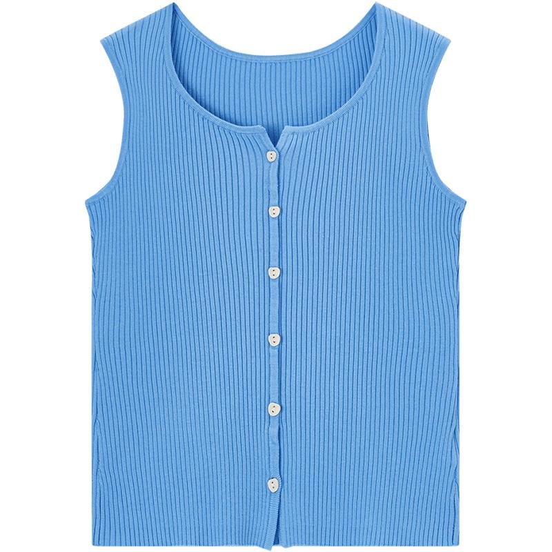 Women s Tencel Acetate Sleeveless Knit Vest L