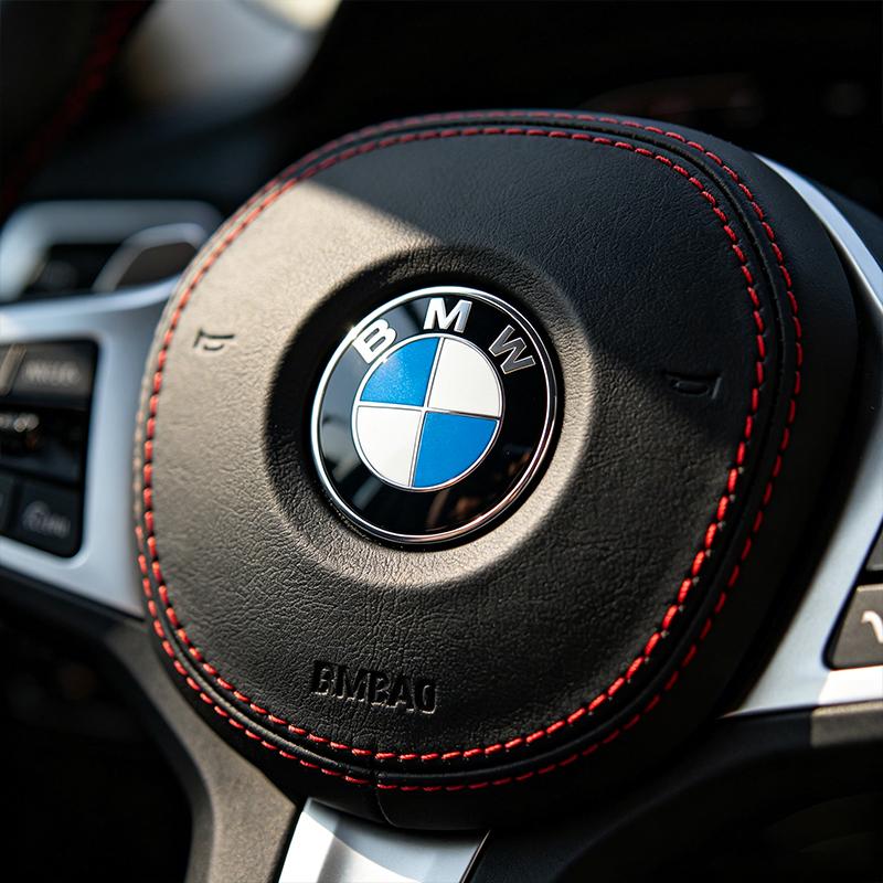 1 Stück Auto Lenkrad Aufkleber Dekoration Logo Plakette für BMW E46 E39 E90 E60 E36 F30 F10 E34 E30 F20 E92 M3 M4 M5 X5 X6