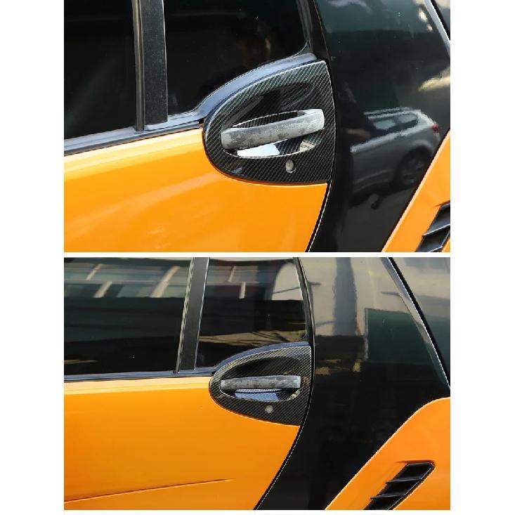 For Mercedes-Benz Smart 451 Fortwo 2009-2015 ABS Car Door Bowl Decorative Protective Cover Trim Car Styling