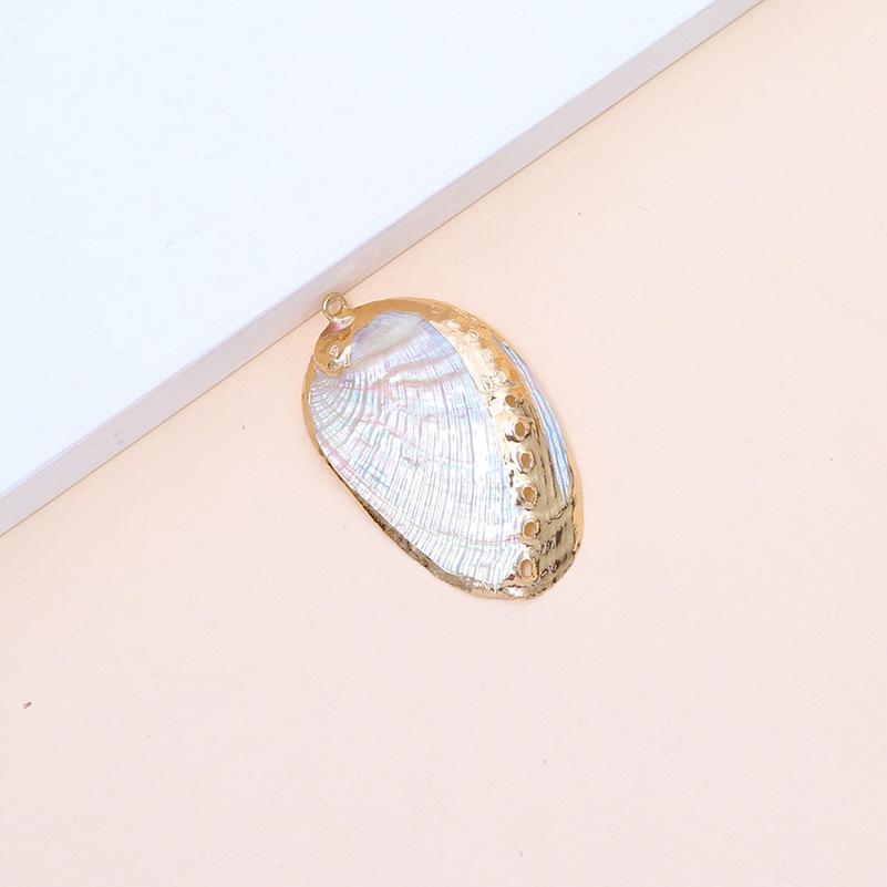 Electroplated Natural Shell Conch Scallop Pendant for DIY Necklace & Bracelet Jewelry