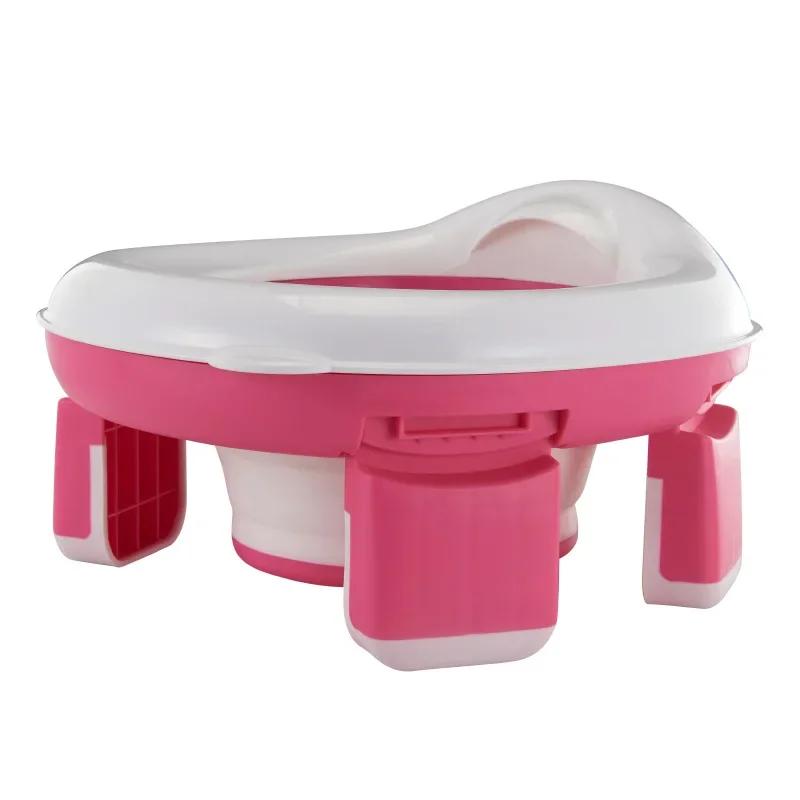 Travel Toilet Seat 3 In 1, Folding Kids Urinary with Bags, Baby Pot, Silicone Portable Urinary, Kids Training Toilet Seat