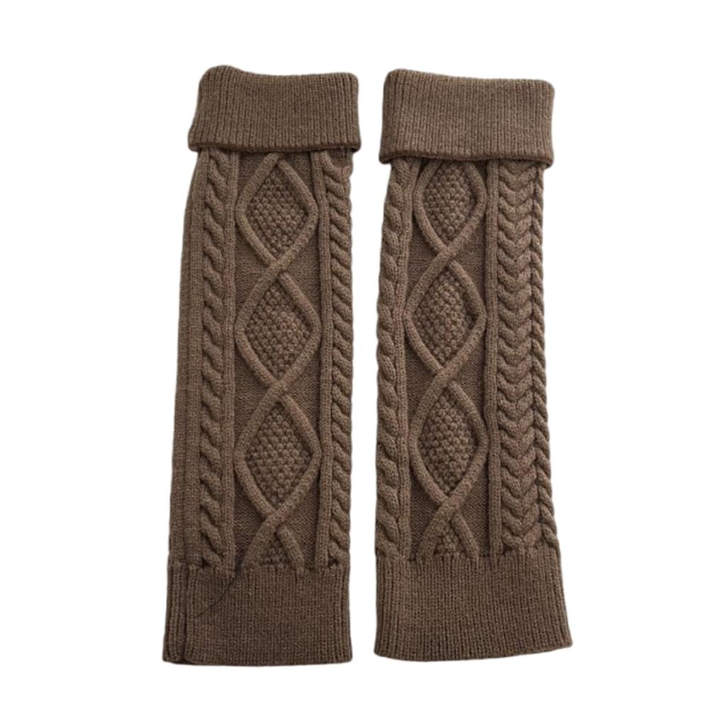 Womens Lolitas Knit Long Socks Leg Warmers Harajuku Boot Socks Winter Warm Ankle Heap Socks Fashion Leg Socks Streetwear