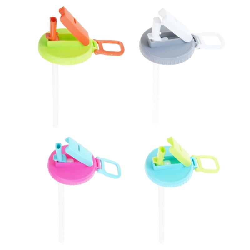 

Набор из 4 многоразовых крышек для банок с газировкой с соломинками, непроливаемые крышки, удобные для сока, газировки, воды и консервированных напитков