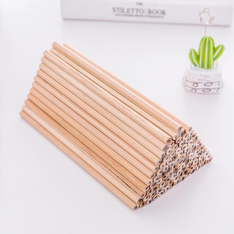 100Pc Freundliche Natürliche Holz Bleistift Sechseckigen Ungiftig Standard
