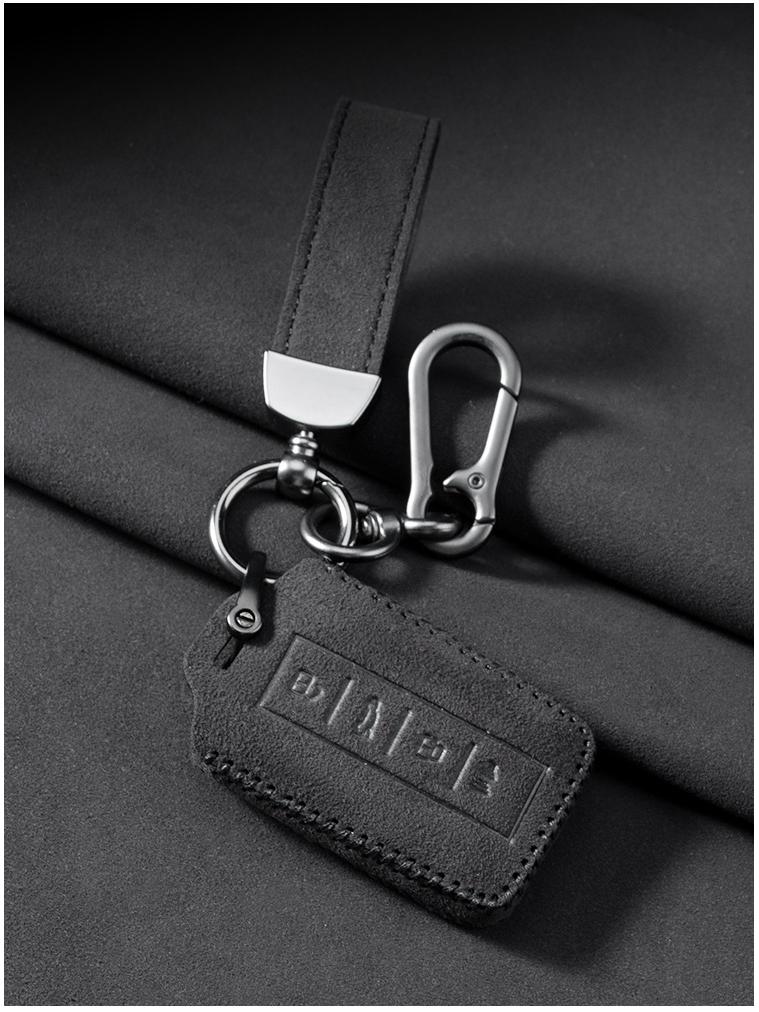 Compatible Suede Key Case for Tank 300/500, Protective Car Key Shell with Buckle