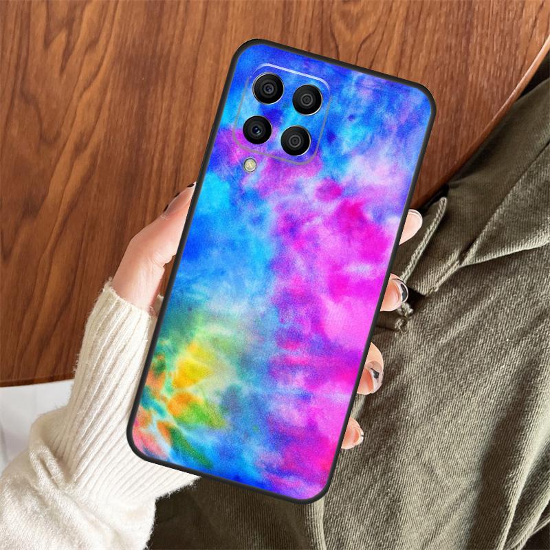 Colorful Tie Dye Rainbow Hippie Art Case For Samsung Galaxy M14 M34 M54 M12 M32 M52 M15 M11 M13 M06 M16 M36 M56 M31 M53 M35 M55
