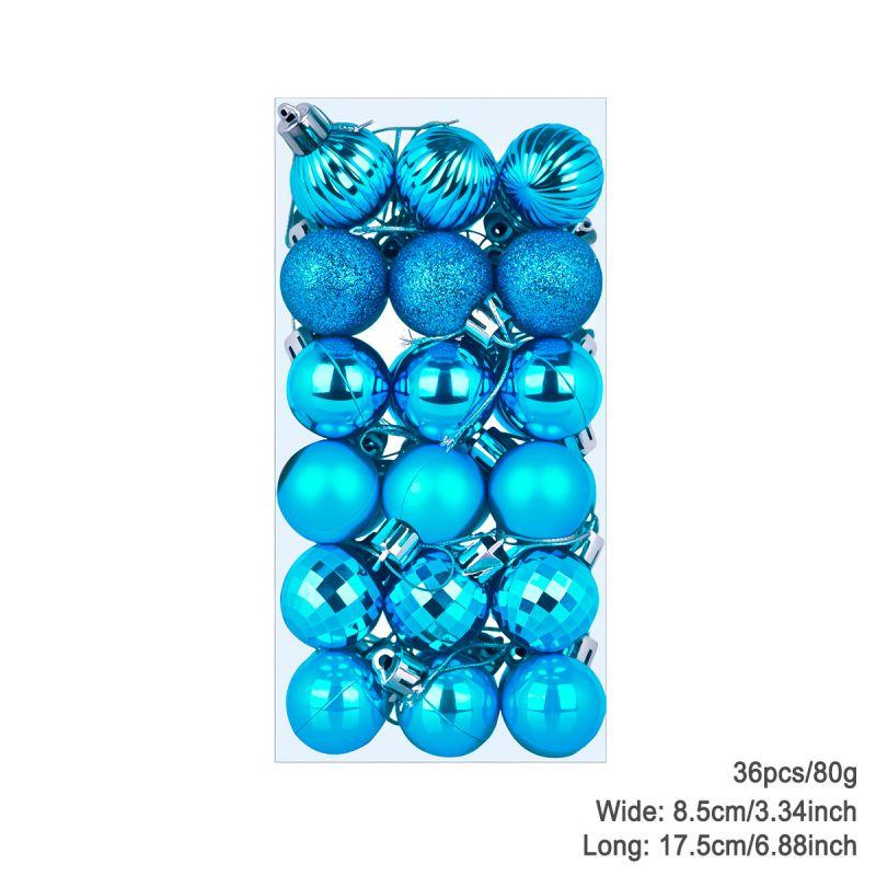 36Pcs Christmas Balls New Year Party Decoration Xmas Tree Ornaments Christmas Hanging Ornament Home Decor Gifts 3cm