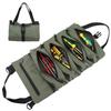 Roll-up Tool Storage Bag Heavy Duty Oxford Cloth Foldable Portable Electrician Car Hardware Tool Organizer Storage Pouch