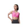 SAUCONY Solid Color Full Coverage Adjustable Intensity Support Running Sports Bra Women Underwear Bright-Pink SC1230128B-PK08