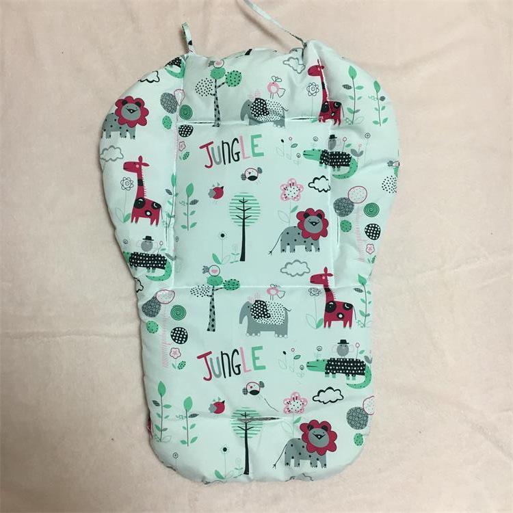 Multi-Color Rainbow Cotton Stroller & High Chair Cushion Pad