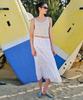 Woman Women'S Cotton Tiered Long Skirt [White]