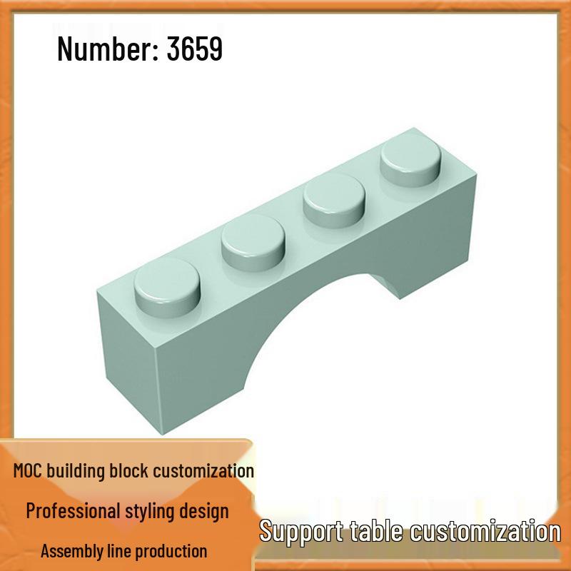 

Lego-Compatible 1x4 Arched Brick MOC Building Block Accessories