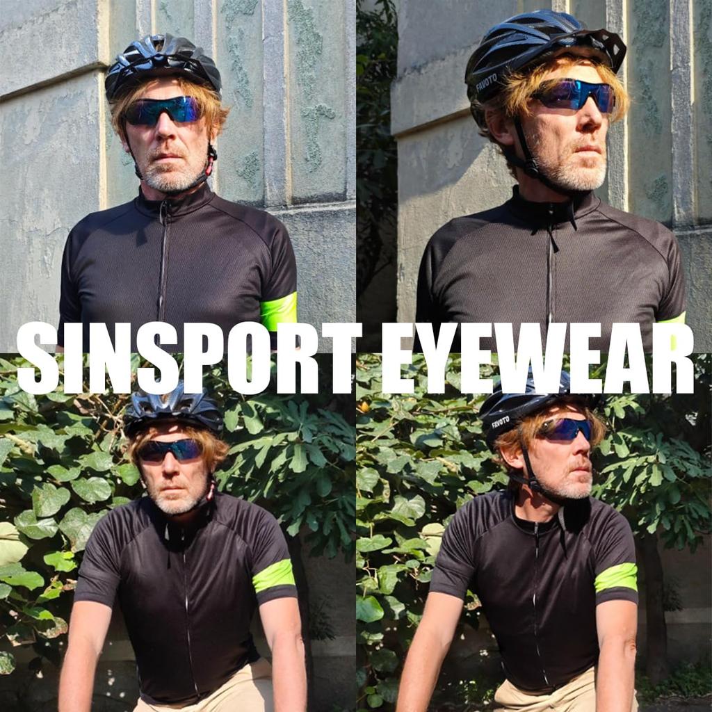 [SINSPORT Eyewear] Sunglasses, Sports, UV400, TAC Polarized Lenses, Suitable for All Types of Sports, Golf, Fishing, Running, Baseball, Cycling,