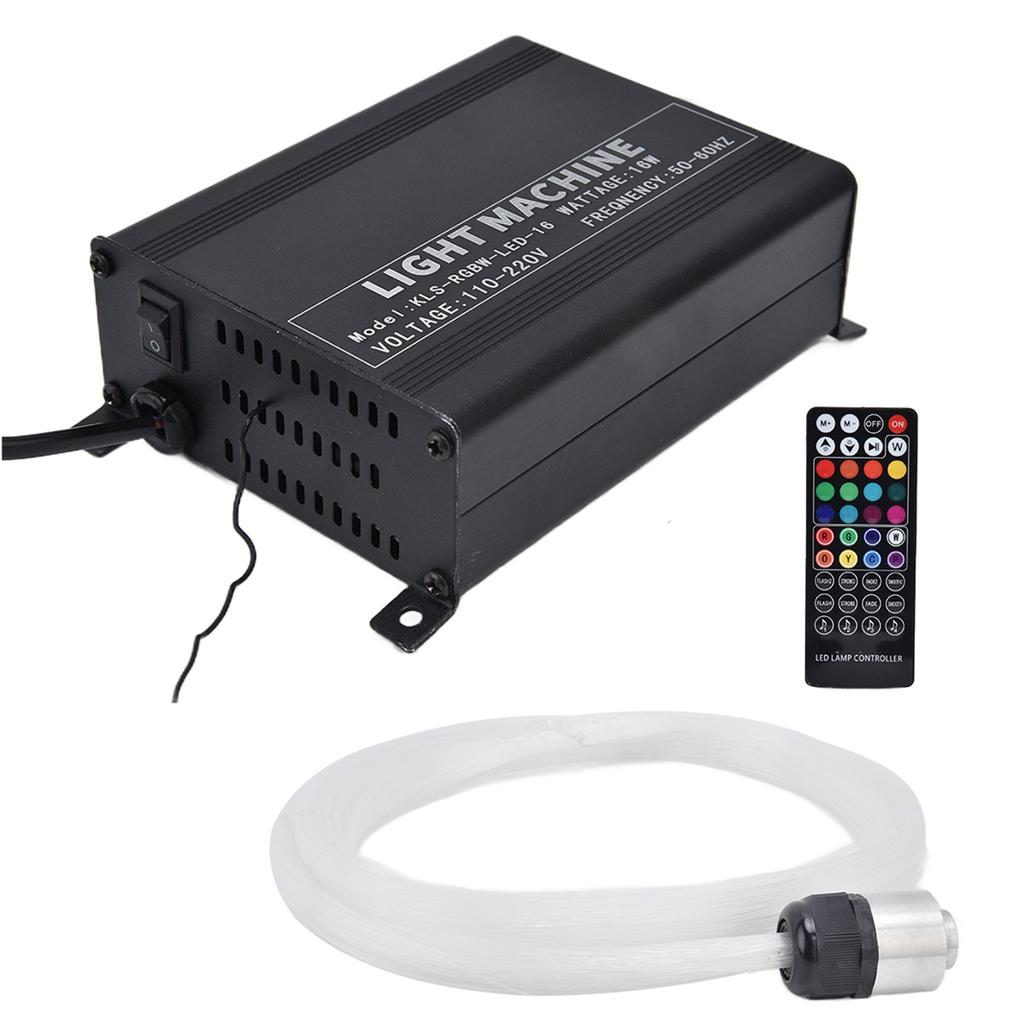 RGBW Fiber Optic Light with 40 Key Remote Control Star Ceiling Lamp Kit for KTV Bar Interior