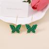 Japan and South Korea's New Niche Design, Sweet, Small, Fresh, Dripping Oil, Colorful Butterfly Ear Hooks, Essential Earrings for Spring Hipsters
