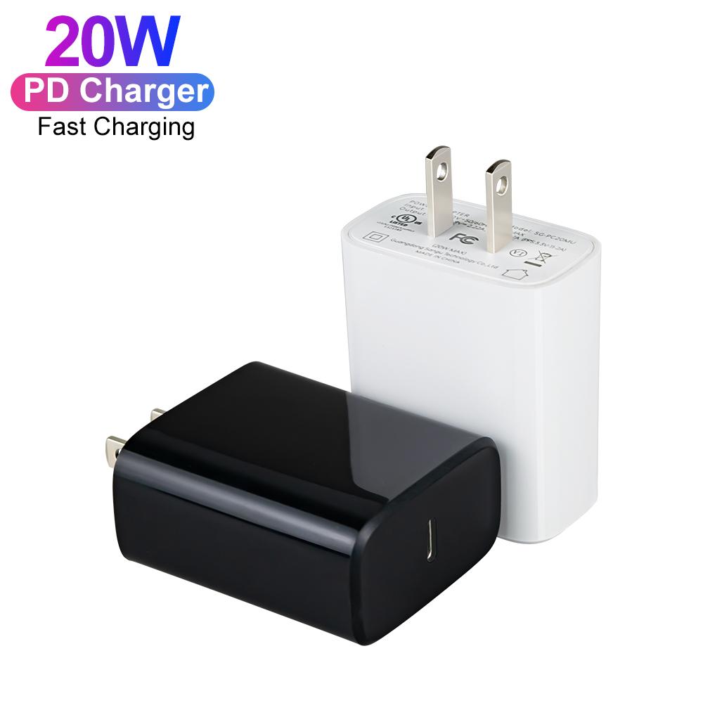 High Quality GS CE UL Certified 20W Charger Cube USB-C Power Adapter USB Type C PD Fast Wall Charger for Apple IPhone 16 17 Pro