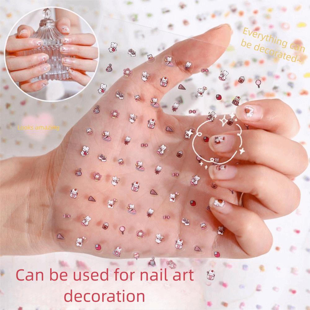 24Pcs/Set No-Repeat Nail Sticker Soft Embossed Decal Nail Art Sticker for Nail Art Decoration