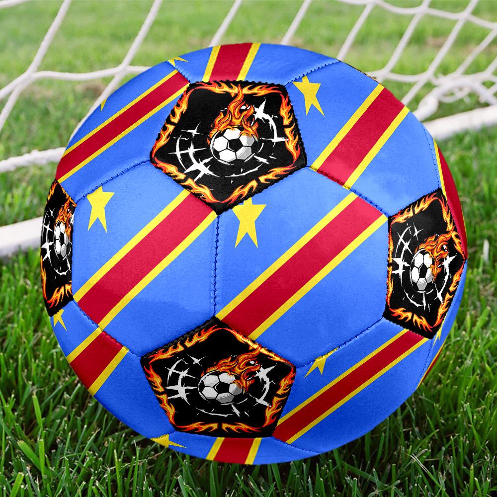 1pc Sports Theme Congo Size 5 Soccer Ball Professional Match Training Football Indoor &Outdoor Sports Ball Lightweight Durable c667
