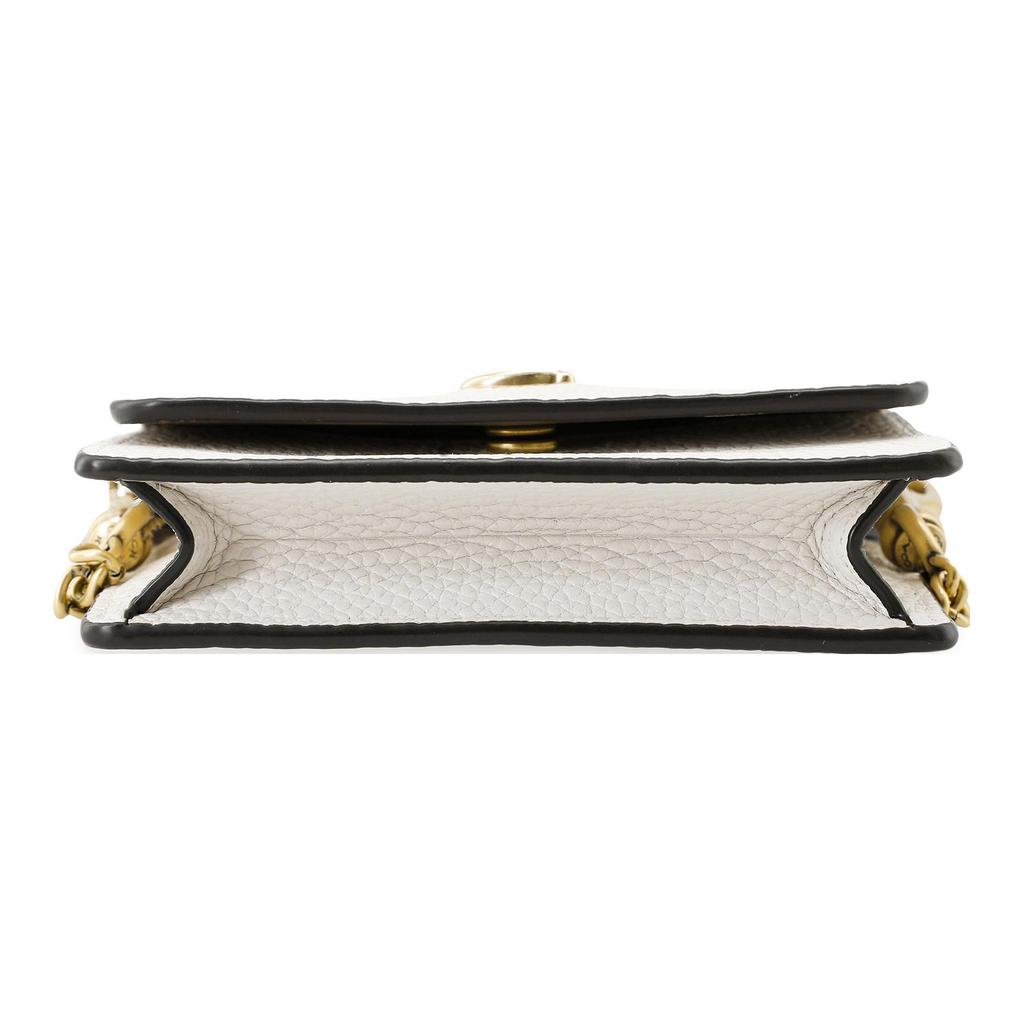 Coach 1 Card Case Series Minimalist C Logo Flap Chain Crossbody Wallet Women Crossbody Bag White C6718-B4HA