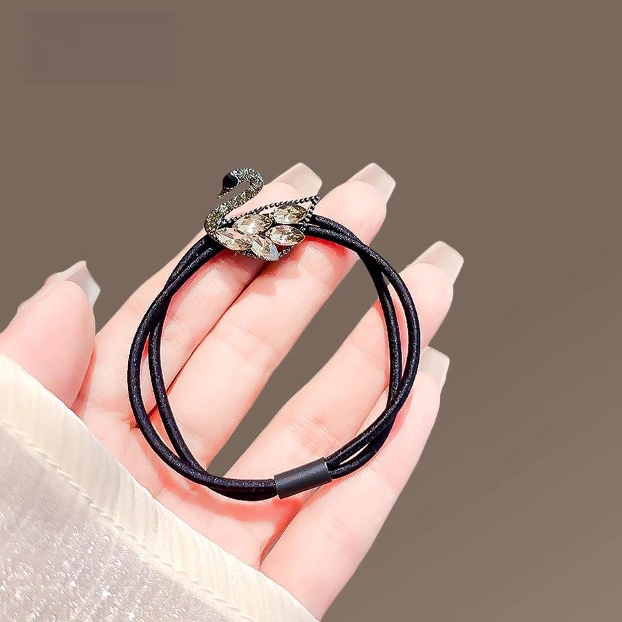 Coreean Retro Ochi de Pisică Stras Floare Elastic de Păr Bandă Elastică