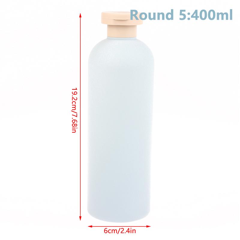 100Ml-500Ml Avocado Green Plastic Shampoo Shower Gel Foaming Soap Dispensers Refillable Bottles Flip Lotion Bottles