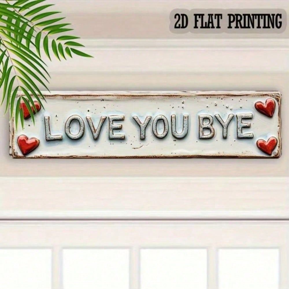 

Retro Metal Wall Art 4x16 Inch Farmhouse Sign for Home Cafe Garage Decor, No Wiring Needed, Perfect Gift 10x40 разноцветный