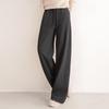 Women's Relaxed Fit High Waist Drawstring Twill Pants