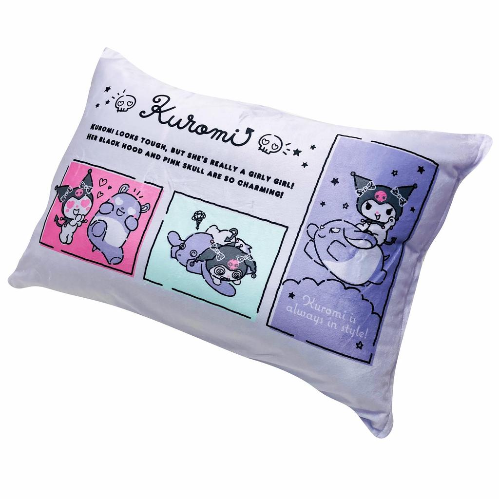 MORIPiLO Sanrio Kuromi Pillowcase and Melting to the Suitable for Both Kids and Cute Plush Sanrio Kuromi Morishita Pillows (Smooth Touch) 43x63cm,