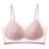 FINETOO Soutien-gorge sans couture pour femmes M-XXXXL grande taille, bretelles ultra fines, soie glacée, lingerie respirante