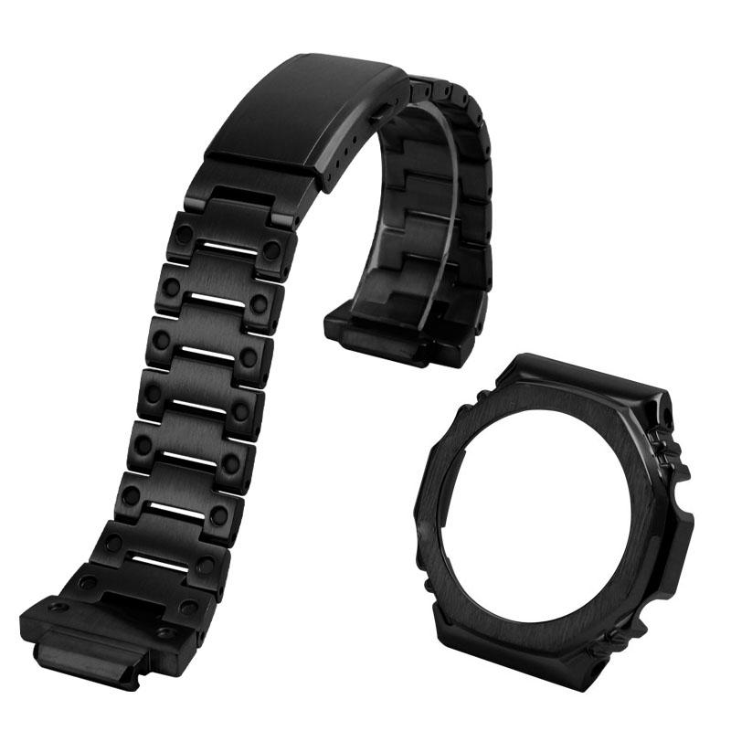 Horlogetoebehoren Voor Casio G-SHOCK GA-2100 Roestvrijstalen Band metalen Behuizing Ringen GA2100 GA2110 GA-B2100 Aangepast heren Horlogeband