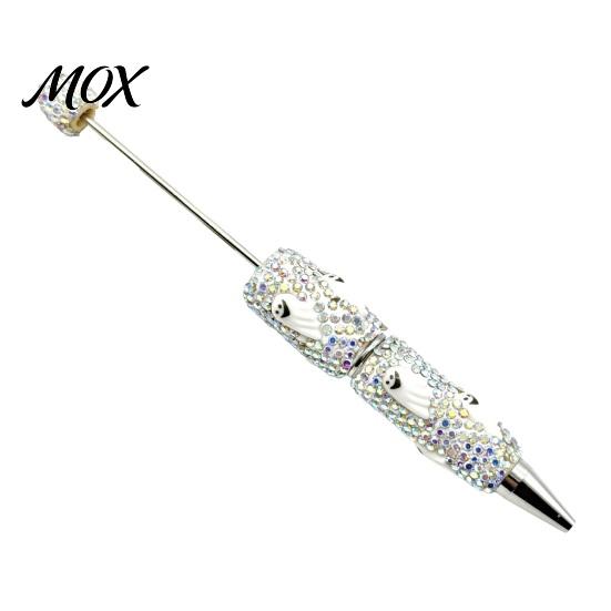 Funny Pumpkin Pen Rhinestone Beadable Pen, Glitter Plastic Beaded Halloween Ghost Skull Writing Gel Ink for DIY Craft Making, School Office Supplies