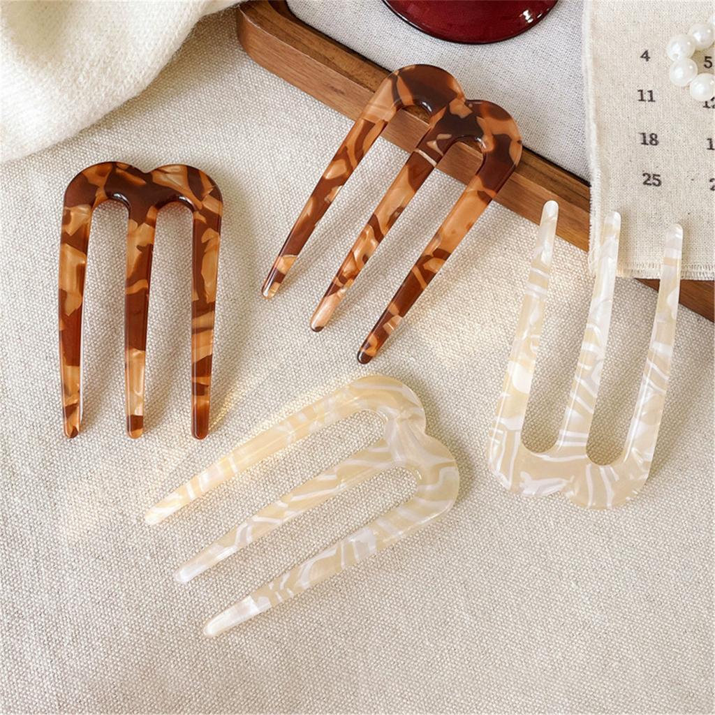 Elegant Acetate Filigree Hair Stick Buyao for Girls Ancient Chinese Hairpin Traditional Hanbiuk Decorative Cosplay