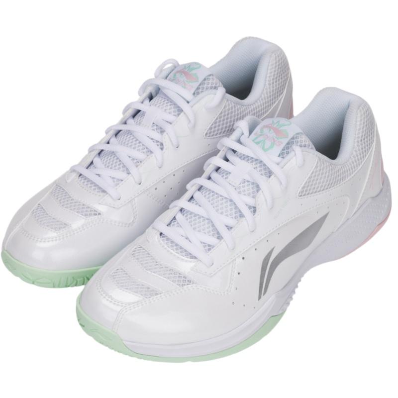 Li Ning Badminton Collection Floral Dance Collection Light Primrose Cushioning Abrasion Resistant Low Top AYTW029-1