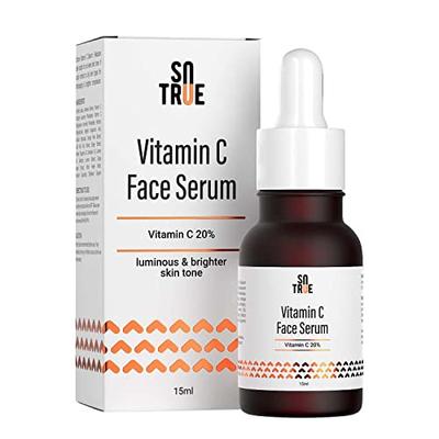 Sotrue 20% Serum do twarzy z witaminą C z kwasem hialuronowym 15ML | Dla czystej skóry | Pobudza kolagen