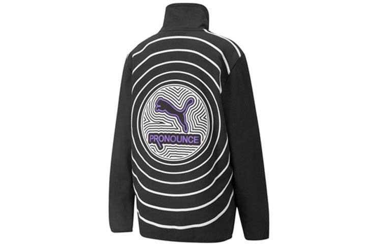 PUMA X PRONOUNCE Sweatshirts Women s Black Stand Collar Moderate Regular 534040-01 XS
