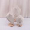 Velvet Portrait Necklace Display Pendant Organizer Jewelry Display Stand Jewelry Mannequin Bust Necklace Pendant Window Display