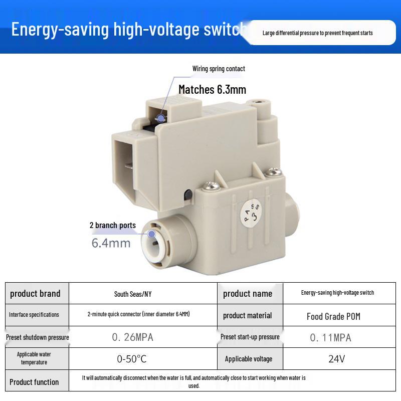 Univerzální 2/3cestný solenoidový ventil pro přívod vody a splachovací ventil odpadní vody pro čističky