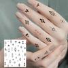 1 Hoja Mariposa Gato Ballena Tatuajes Temporales Para Mujeres Dedo Cuello, Pegatinas de Tatuaje Falso Larga Duración Realista Tatuaje Uso Diario