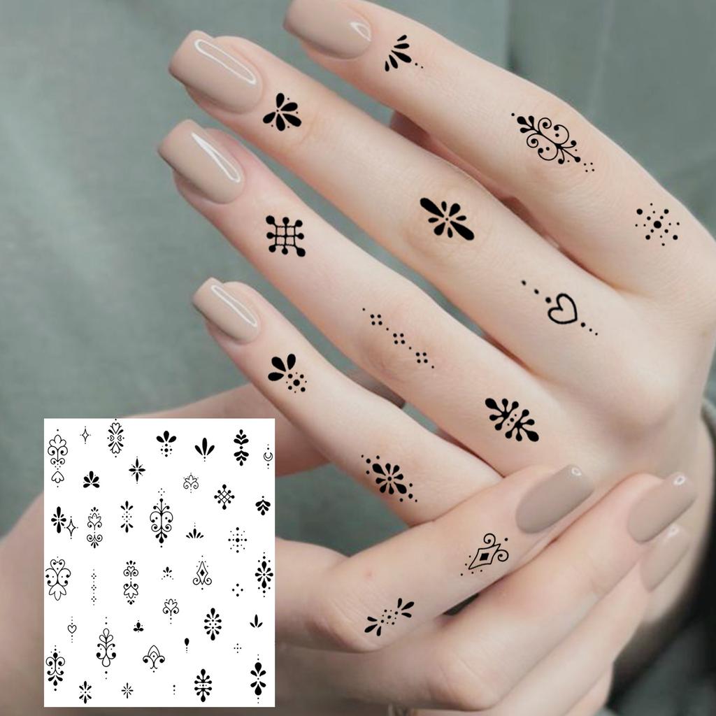 1 Hoja Mariposa Gato Ballena Tatuajes Temporales Para Mujeres Dedo Cuello, Pegatinas de Tatuaje Falso Larga Duración Realista Tatuaje Uso Diario