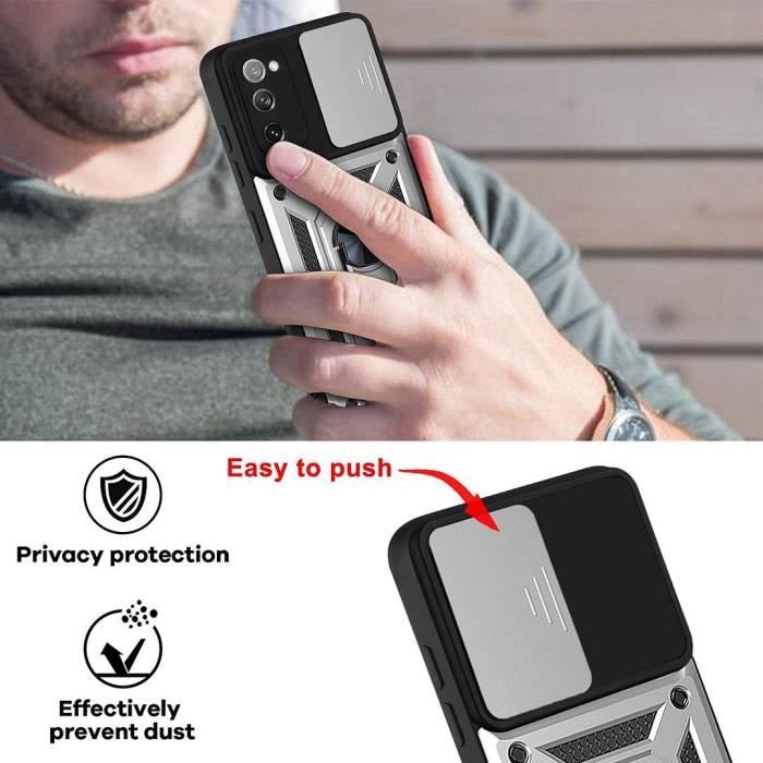 Protective Case - Samsung - A02S - Silver - Shockproof - Rigid