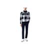 Fila Athletics Basic Crew Neck Golf Sweater With Plaid Weave Long Sleeves Men Sweater A11M245402F-ZA