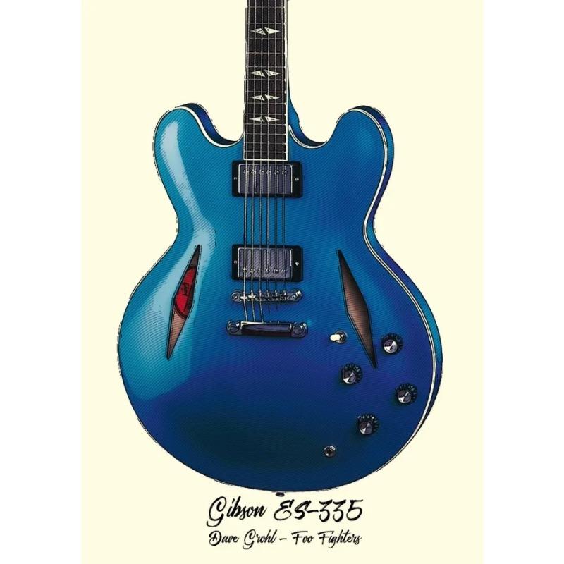 Famous Guitars Used By Famous Bands and Singers Music Posters Prints Canvas Printing Wall Art Picture for Living Room Home Decor